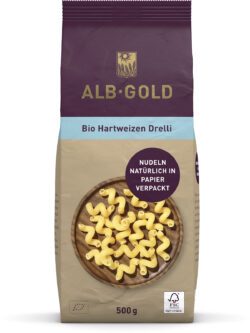 ALB-GOLD AG Bio Hartweizen Drelli (Papier) 8 x 500g