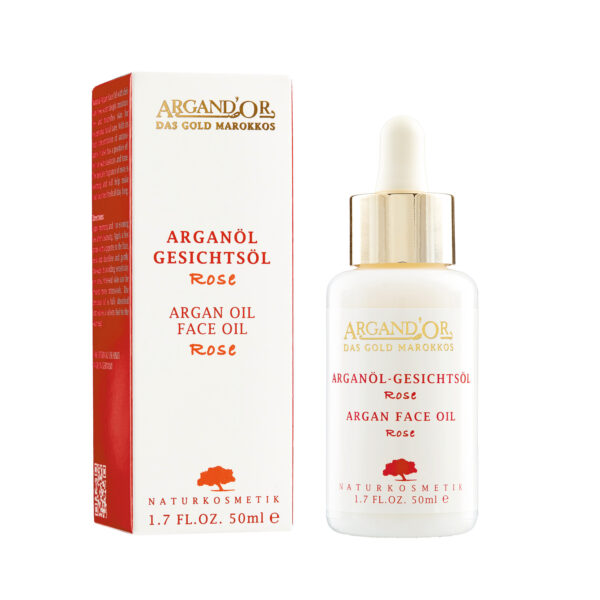 ARGAND´OR Argand'Or Arganöl Gesichtspflegeöl ROSE - Gibt Feuchtigkeit und regeneriert die Haut 50ml