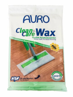AURO Clean & Care Wax Feuchte Holzbodentücher 10St