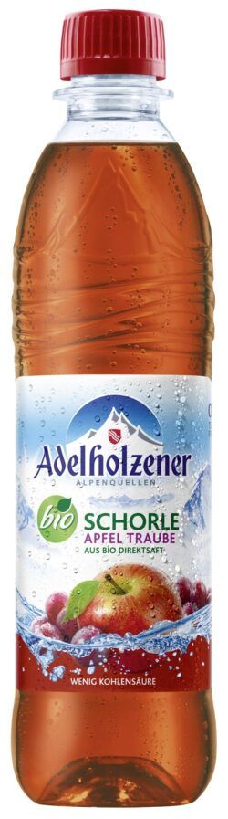 Adelholzener BIO Schorle Apfel Traube 0,5l