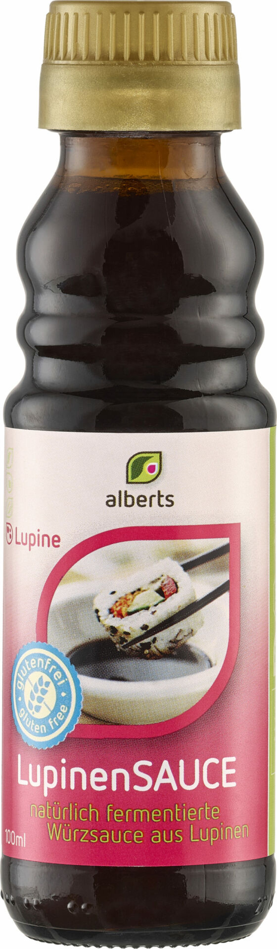 Alberts Lupinensauce natürlich fermentierte Würzsauce aus Lupinen 8 x 100ml