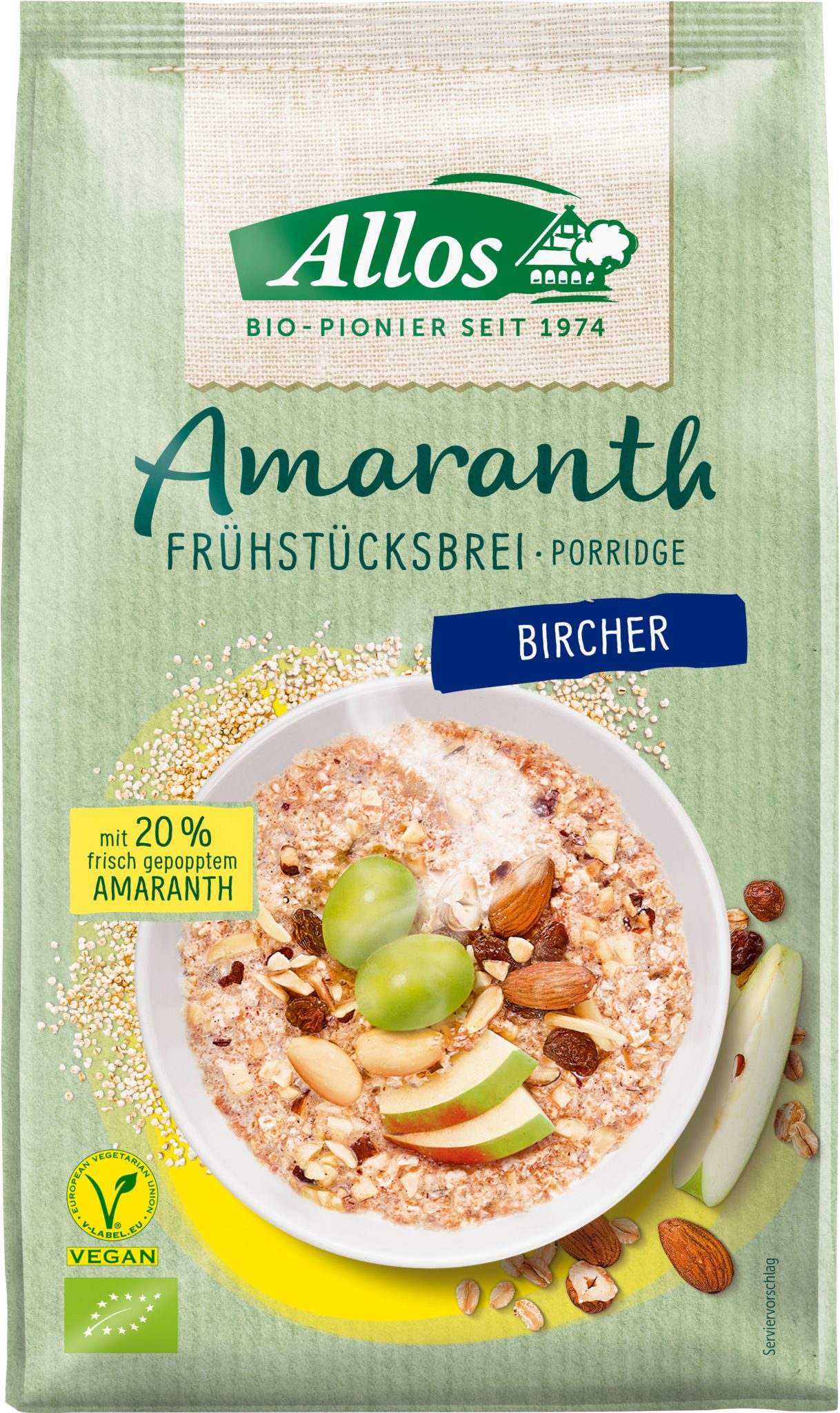 Allos Amaranth Frühstücksbrei Bircher 6 x 400g online kaufen