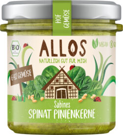 Allos Hof-Gemüse Sabines Spinat Pinienkerne 135g