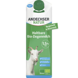 Andechser Natur Haltbare Bio-Ziegenmilch 1,5% 12 x 1l