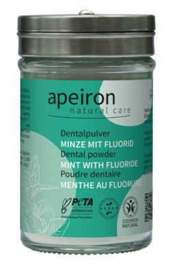 Apeiron Dentalpulver Minze + Fluorid 40g
