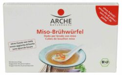 Arche Naturküche Miso-Brühwürfel, Cubes de bouillon miso, sans ajout de levure 15 x 80g