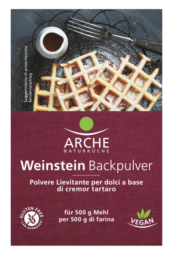 Arche Naturküche Weinstein Backpulver 3er, glutenfrei 15 x 54g