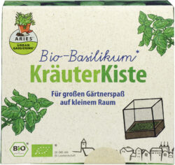 Aries Bio-Basilikum Kräuterkiste 1Stück