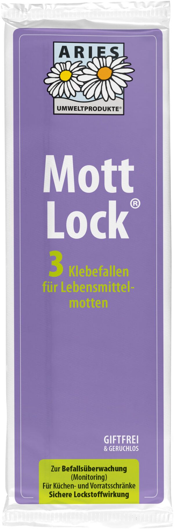 Aries Mottlock 3 Klebefallen für Lebensmittelmotten 24 x 3Stück ***