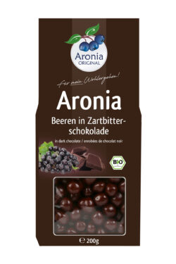 Aronia ORIGINAL Bio Aroniabeeren in Zartbitterschokolade 6 x 200g