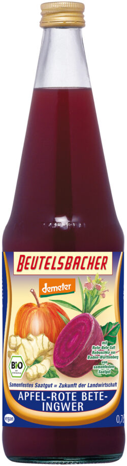 BEUTELSBACHER Demeter Apfel-Rote Bete-Ingwer Direktsaft 0,7l