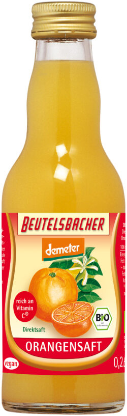 BEUTELSBACHER Demeter Orangen Direktsaft 12 x 0,2l