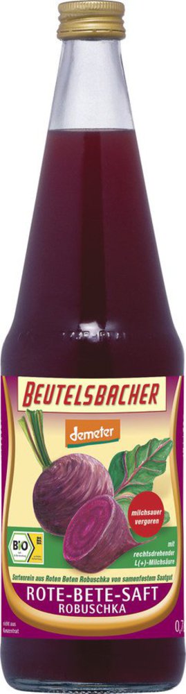 BEUTELSBACHER Demeter Rote-Bete-Saft milchsauer vergoren 6 x 0,7l