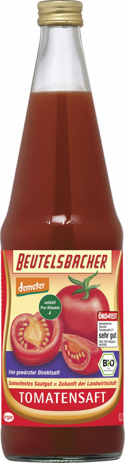 BEUTELSBACHER Demeter Tomaten Direktsaft 0,7l