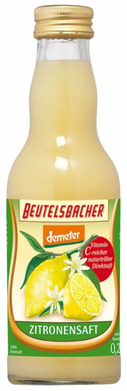 BEUTELSBACHER Demeter Zitronen Direktsaft 12 x 0,2l