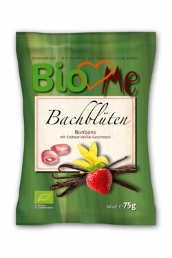 BIO loves Me Bachblüten Bio-Bonbons mit Erdbeer-Vanille Geschmack 75g