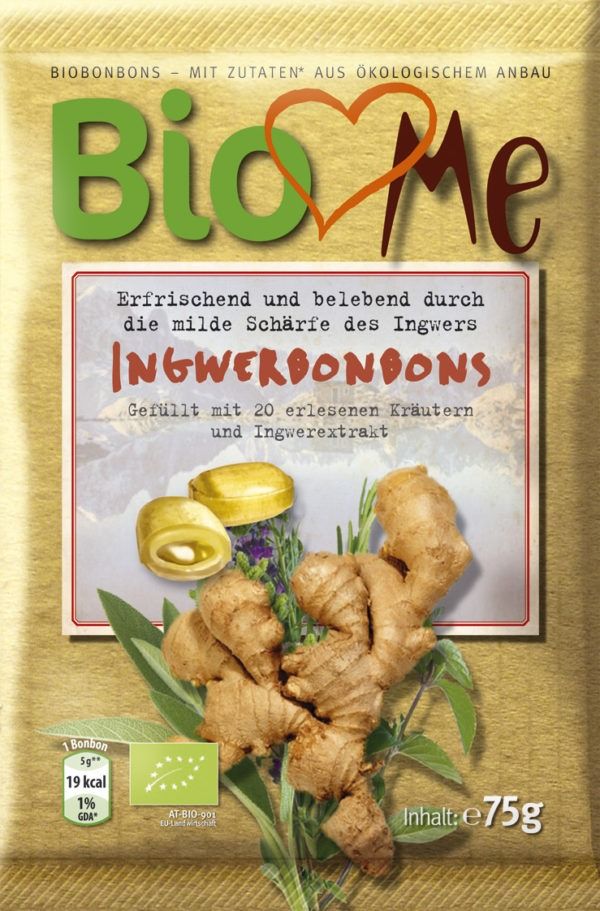BIO loves Me Ingwer Bio-Bonbons 75g