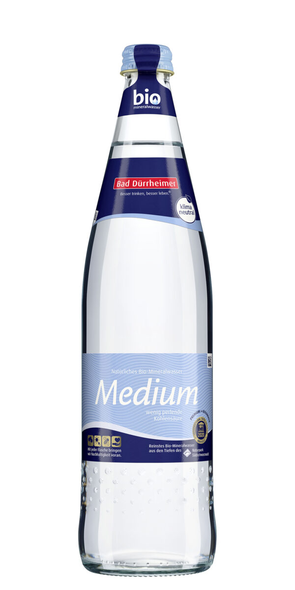 Bad Dürrheimer Bio-Mineralwasser Medium 12x0,75 l MW 12 x 0,75l