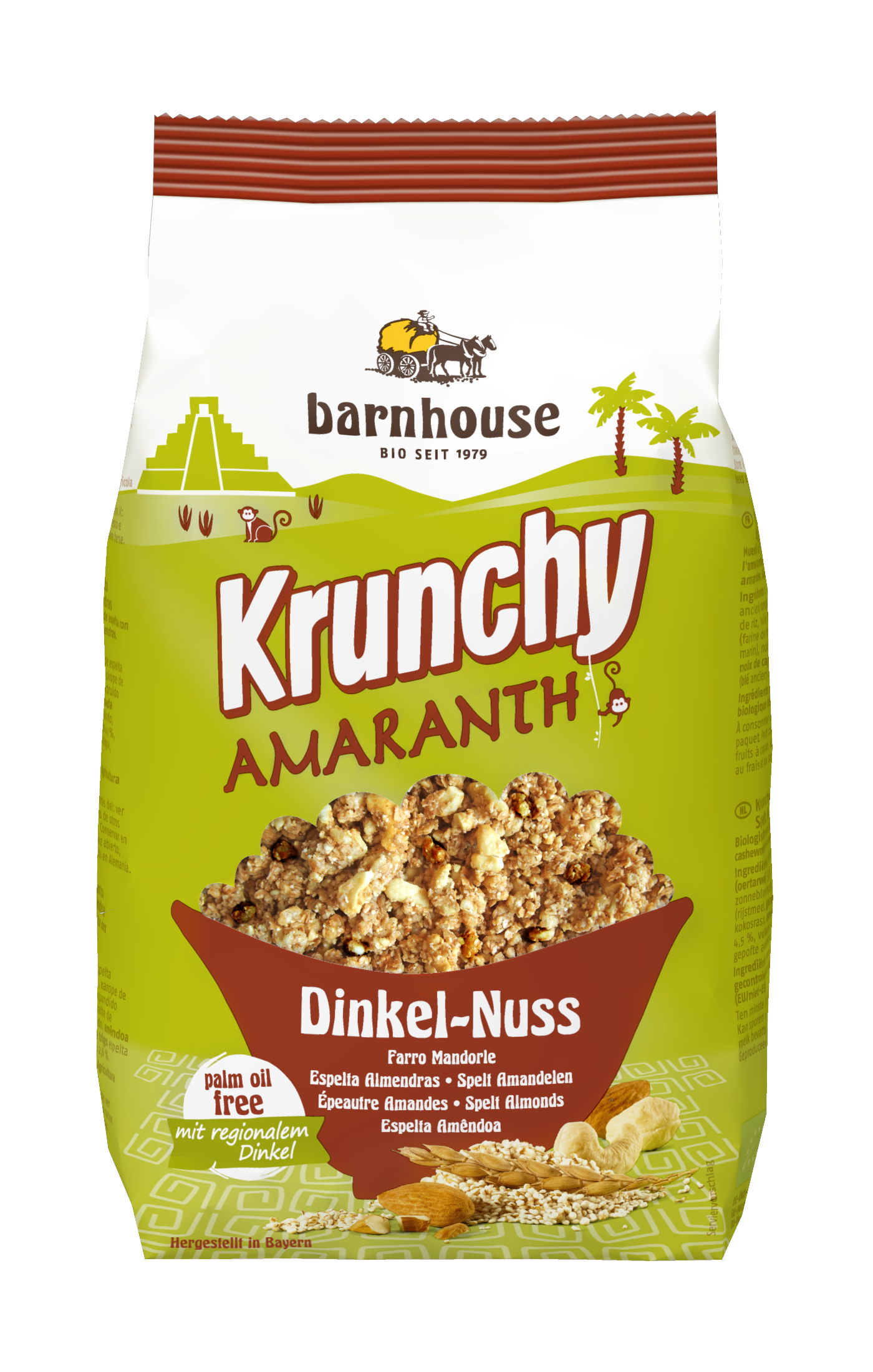 Barnhouse  Krunchy Amaranth Dinkel-Nuss 6 x 375g