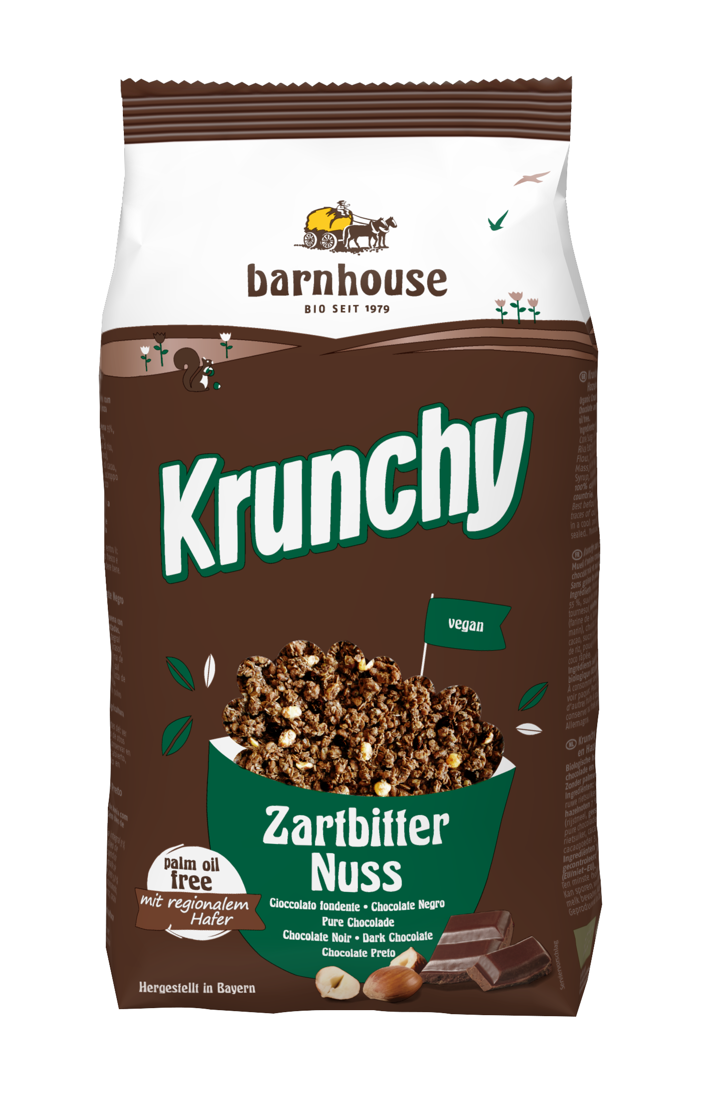 Barnhouse  Krunchy Zartbitter-Nuss 6 x 750g