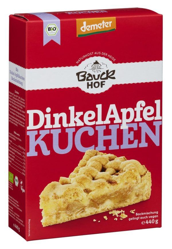Bauckhof Dinkel Apfelkuchen Demeter 6 x 440g