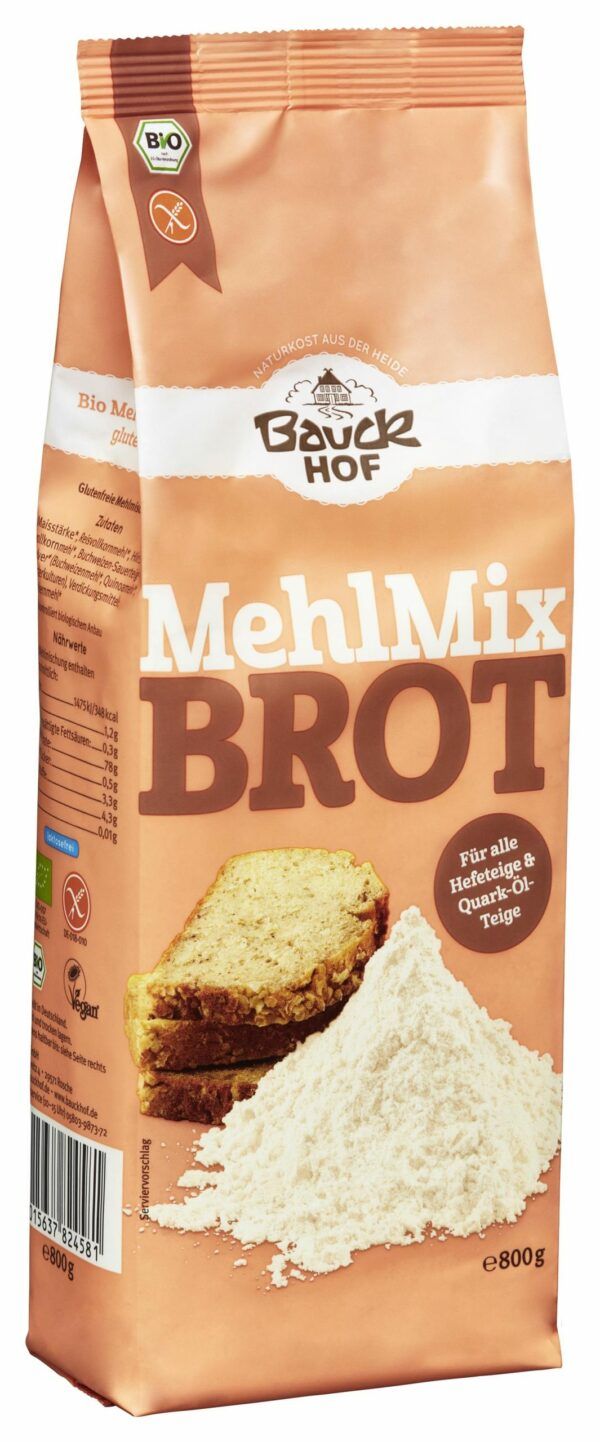 Bauckhof Mehl-Mix Brot glutenfrei Bio 800g