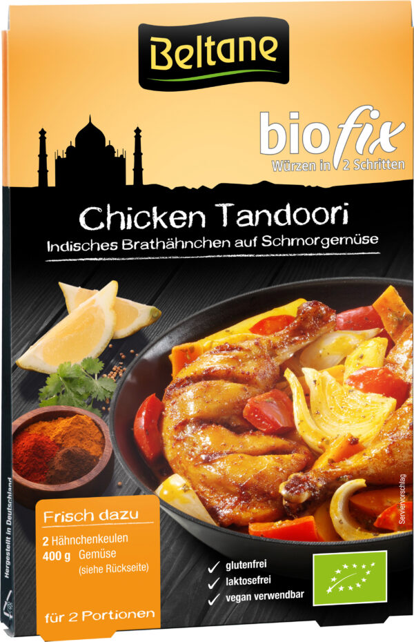 Beltane Biofix Chicken Tandoori, vegan, glutenfrei, lactosefrei 10 x 21,5g
