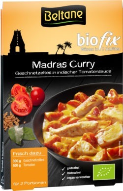 Beltane Biofix Madras Curry, vegan, glutenfrei, lactosefrei 10 x 19,7g