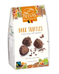 Belvas Dark truffles 72% cacao 100g Vegan 6 x 100g