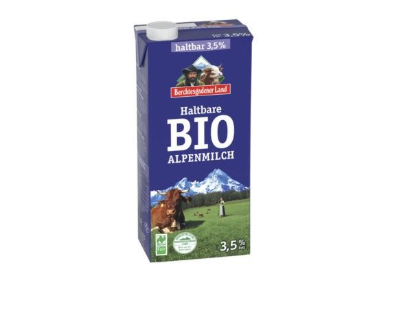 Berchtesgadener Land Bio Berchtesgadener Land Haltbare Bio-Alpenmilch 3,5% Fett 1l