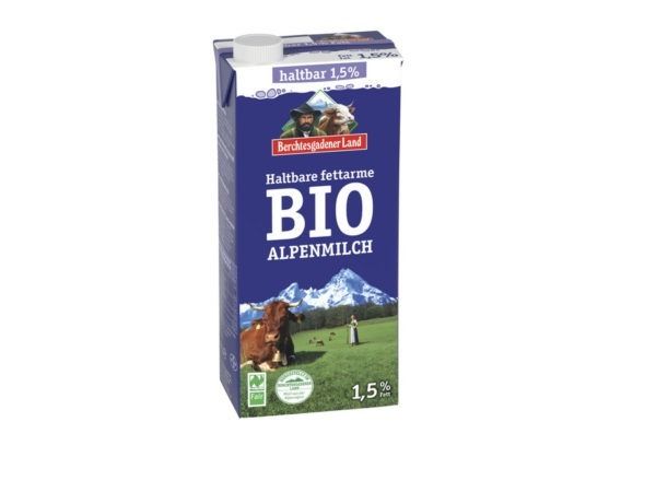 Berchtesgadener Land Bio Berchtesgadener Land Haltbare Bio-Alpenmilch - fettarm 1,5% Fett 1l