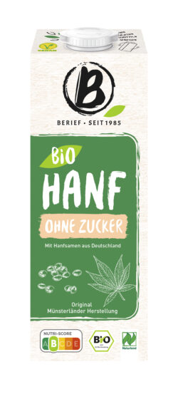 Berief Bio Hanf Drink ohne Zucker Naturland 8 x 1l