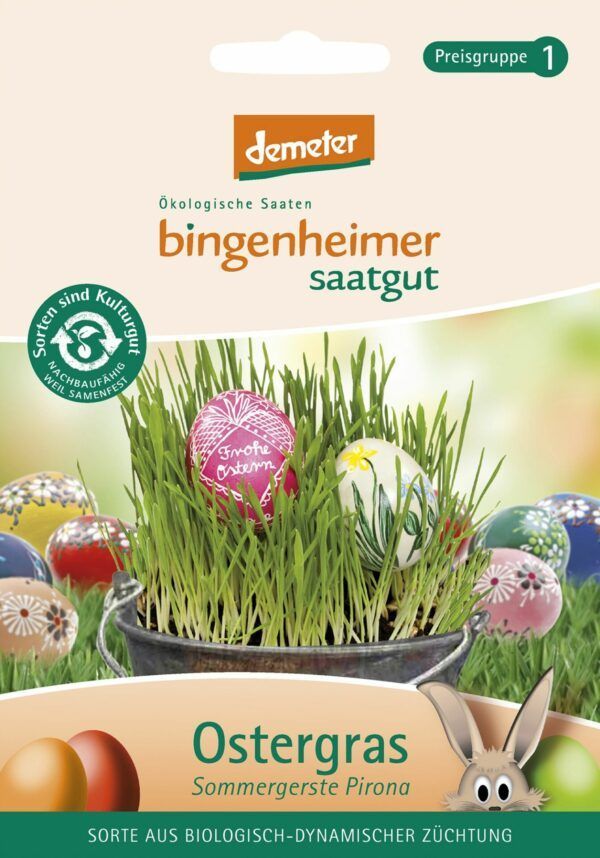 Bingenheimer Saatgut Ostergras- Sommergerste Pirona (Saatgut) 1stück