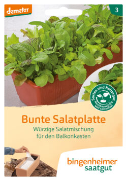 Bingenheimer Saatgut Bunte Salatplatte Saatplatte 5 x 1 Stück