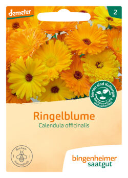 Bingenheimer Saatgut Calendula - Blumen (Saatgut) 5 x 1 Stück