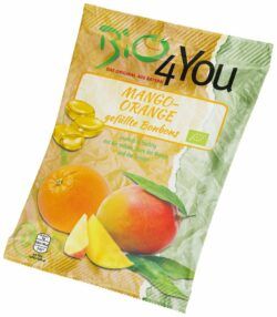 Bio4You Bio-Bonbon-Mango-Orange, gefüllt 20 x 75g