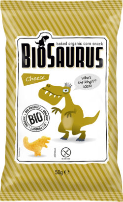 BioSaurus Bio Snack aus Mais Cheese "Igor" glutenfrei 12 x 50g