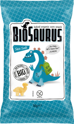 BioSaurus Bio Snack aus Mais Sea Salt "Junior" glutenfrei 12 x 50g