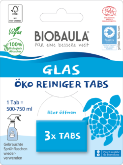 Biobaula Öko-Reiniger-Tabs Glas 8 x 3 Stück