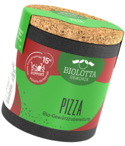 Biolotta Korkdose Pizza Bio-Gewürzzubereitung 4 x 22g