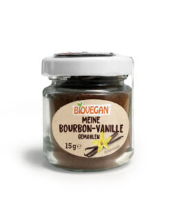 Biovegan Bourbon-Vanille im Glas, gemahlen, Bio 6 x 15g
