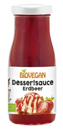 Biovegan Dessertsauce Erdbeer, BIO 6 x 150ml