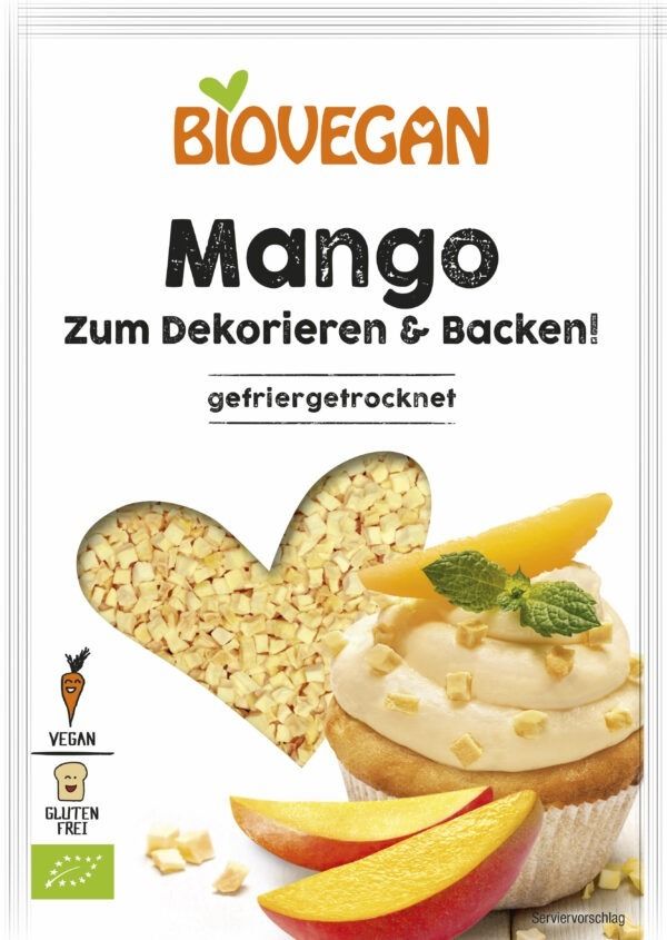 Biovegan Mango, Stücke, gefriergetrocknet, BIO 7 x 17g