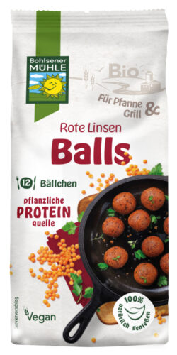 Bohlsener Mühle Bio Rote Linsen Balls 7 x 165g