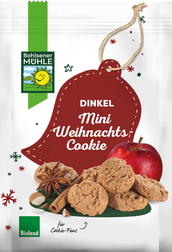 Bohlsener Mühle Dinkel Mini Weihnachts-Cookie 6 x 125g