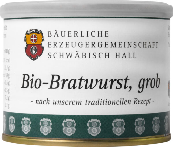 Bäuerliche Erzeugergemeinschaft Schwäbisch Hall Bio Bratwurst 12 x 200g