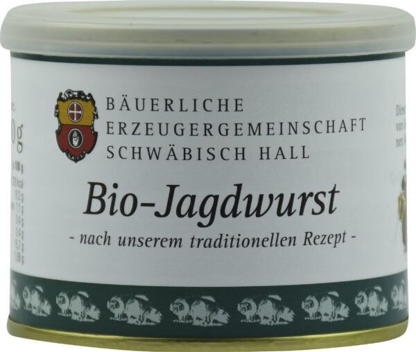 Bäuerliche Erzeugergemeinschaft Schwäbisch Hall Bio Jagdwurst 12 x 200g