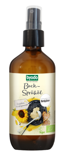 Byodo Back-Sprühöl, aus high oleic Sonnenblumenkernen, zum leichten Einfetten 0,25l