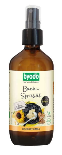 Byodo Back-Sprühöl, aus high oleic Sonnenblumenkernen, zum leichten Einfetten 6 x 0,25l