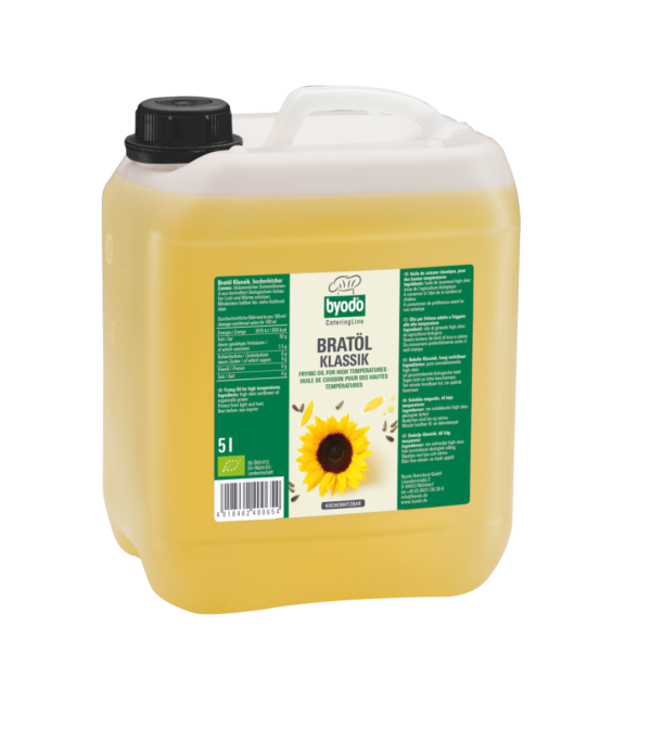 Byodo Bratöl Klassik, aus high oleic Sonnenblumen, desodoriert 5l